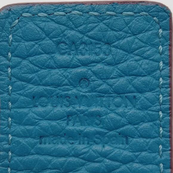 NEW Auth Louis Vuitton Blue Leather Damier Infini Belt Men’s 90 Unisex Appeal - Picture 7 of 11